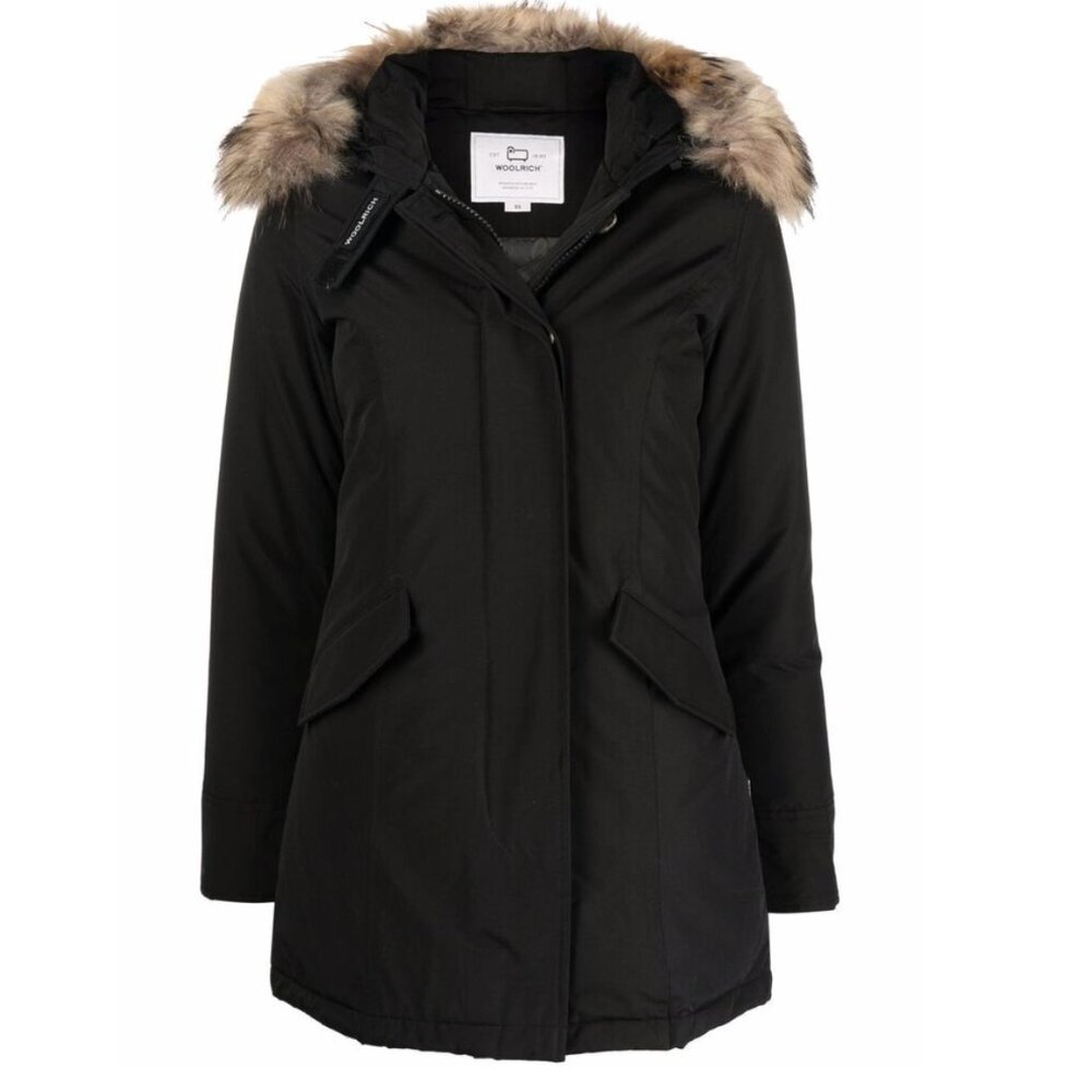WOOLRICH fur-trimmed hooded parka